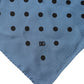 Dolce & Gabbana Blue Polka Dot Square Handkerchief Scarf
