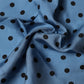 Dolce & Gabbana Blue Polka Dot Square Handkerchief Scarf