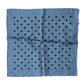 Dolce & Gabbana Blue Polka Dot Square Handkerchief Scarf
