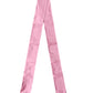 Dolce & Gabbana Pink Silk Fringes Neck Wrap Foulard Scarf