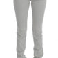 Costume National Pants Gray Cotton Blend Super Slim Fit Jeans