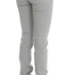 Costume National Pants Gray Cotton Blend Super Slim Fit Jeans