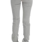 Costume National Pants Gray Cotton Blend Super Slim Fit Jeans