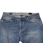 Jeckerson Blue Washed Mid Waist Straight Men Denim Trouser Jeans