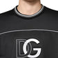 Dolce & Gabbana Black DG Logo Crew Neck Sweatshirt Sweater