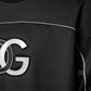 Dolce & Gabbana Black DG Logo Crew Neck Sweatshirt Sweater