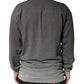 Dolce & Gabbana Gray Cotton Crew Neck Men Sweatshirt Sweater