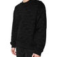 Dolce & Gabbana Black Monogram Crew Neck Sweatshirt Sweater
