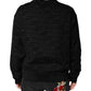 Dolce & Gabbana Black Monogram Crew Neck Sweatshirt Sweater