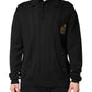 Dolce & Gabbana Black Crest Long Sleeve Men Pullover Sweater