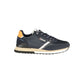 Gas Blue Polyurethane Men Sneaker