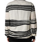 Dolce & Gabbana Black White Stripe CrewNeck Pullover Sweater