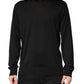 Dolce & Gabbana Black Silk Men Crew Neck Pullover Sweater