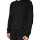 Dolce & Gabbana Black Silk Men Crew Neck Pullover Sweater