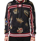 Dolce & Gabbana Black King Crown Hooded Sweatshirt Sweater