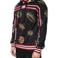 Dolce & Gabbana Black King Crown Hooded Sweatshirt Sweater