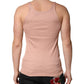 Dolce & Gabbana Pink Sleeveless Round Neck Tank Top  T-shirt