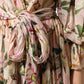 Dolce & Gabbana Pink Lily Print A-line Pleated Maxi Dress