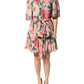 Dolce & Gabbana Multicolor Floral Silk Chiffon Pleated Mini Dress