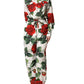 Dolce & Gabbana White Floral Print Cotton Jumpsuit Dress