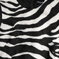 Dolce & Gabbana Black White Zebra Sleeveless A-line Dress
