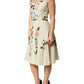 Dolce & Gabbana Beige Floral Sleeveless A-line Dress