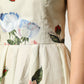 Dolce & Gabbana Beige Floral Sleeveless A-line Dress