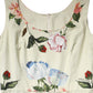Dolce & Gabbana Beige Floral Sleeveless A-line Dress