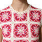 Dolce & Gabbana Multicolor Brick Stitched Crochet Mini Dress