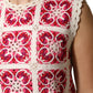 Dolce & Gabbana Multicolor Brick Stitched Crochet Mini Dress