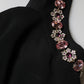 Dolce & Gabbana Black Embellished Bodycon Long Gown Dress