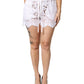 Dolce & Gabbana White Cotton Cut Out Mid Waisted Bermuda Shorts