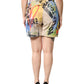 Dolce & Gabbana Multicolor Graffiti HighWaist Bermuda Shorts