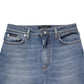 Dolce & Gabbana Blue Washed Cotton Skinny Denim Trouser Jeans