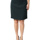 Dolce & Gabbana Dark Green Mid Waist Pencil Cut Mini Skirt