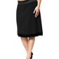 Dolce & Gabbana Black Mid Waist A-line Knee Length Skirt