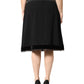 Dolce & Gabbana Black Mid Waist A-line Knee Length Skirt
