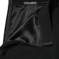 Dolce & Gabbana Black Mid Waist A-line Knee Length Skirt