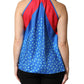 Dolce & Gabbana Multicolor Polka Dot Tie Halter Blouse  Top
