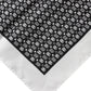 Dolce & Gabbana White Black Patterned Square Foulard Scarf