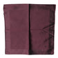 Dolce & Gabbana Maroon Logo Silk Square Handkerchief Scarf