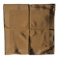 Dolce & Gabbana Brown Logo Silk Men Square Handkerchief Scarf