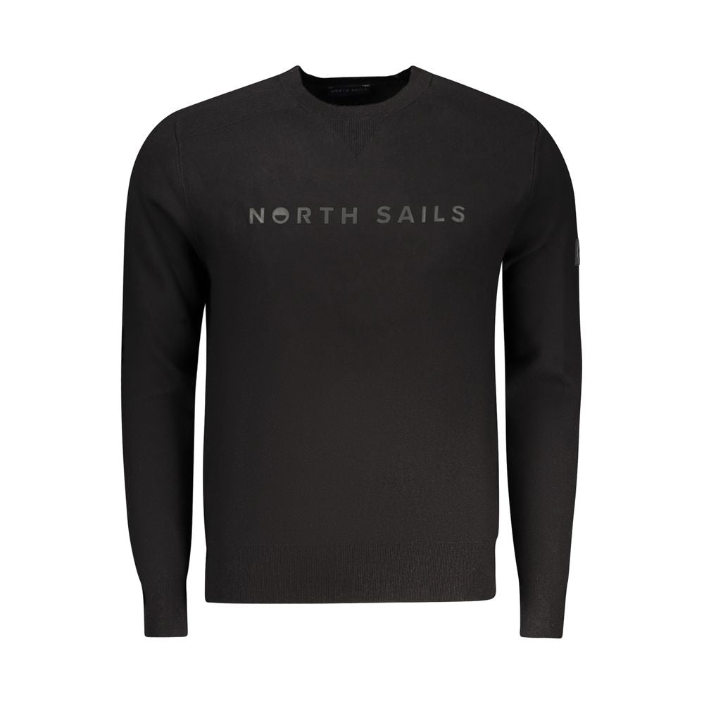 North Sails Black Viscosa Men Sweater