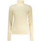 Norway 1963 White Viscose Women's Turtleneck Sweater