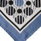 Dolce & Gabbana Blue Dotted Silk Square Foulard 66cm Scarf