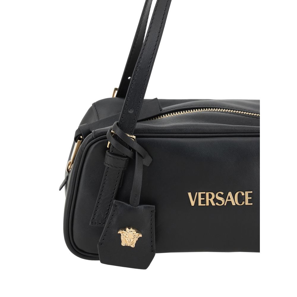 Versace Black Lamb Ovis Aries Aries Shoulder Bag