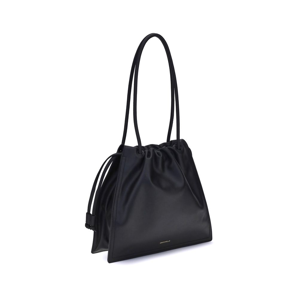 Coccinelle Black Calf Leather Bos Taurus Handbag