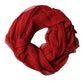 Dolce & Gabbana Red Stole Silk Neck Wrap Shawl Men Scarf