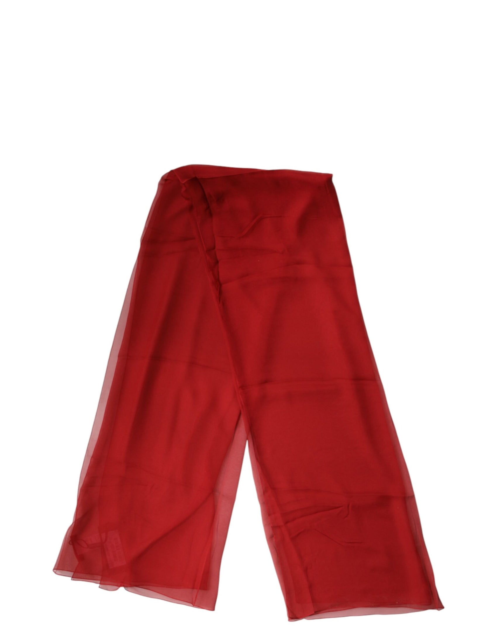 Dolce & Gabbana Red Stole Silk Neck Wrap Shawl Men Scarf