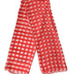 Dolce & Gabbana Red Checkered Stole Neck Wrap Shawl Scarf